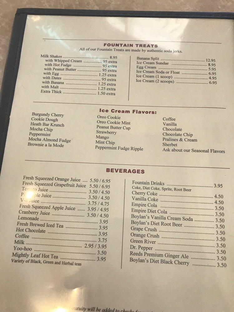 Menu at Palo Alto Creamery restaurant, Palo Alto, 566 Emerson St