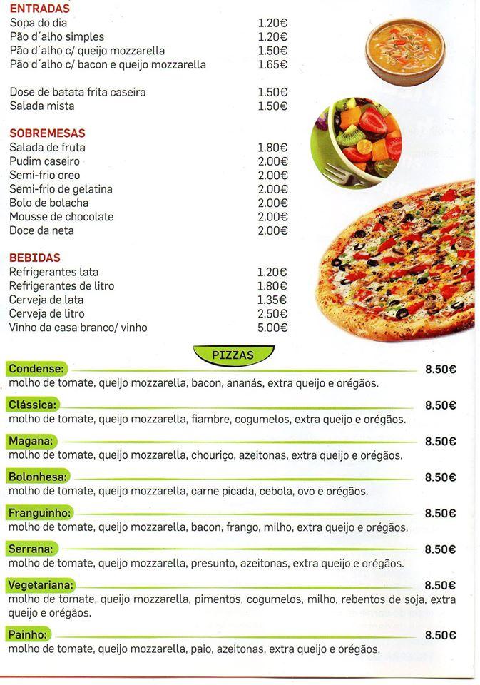 Menu em Quinta do conde pizzaria, Setúbal