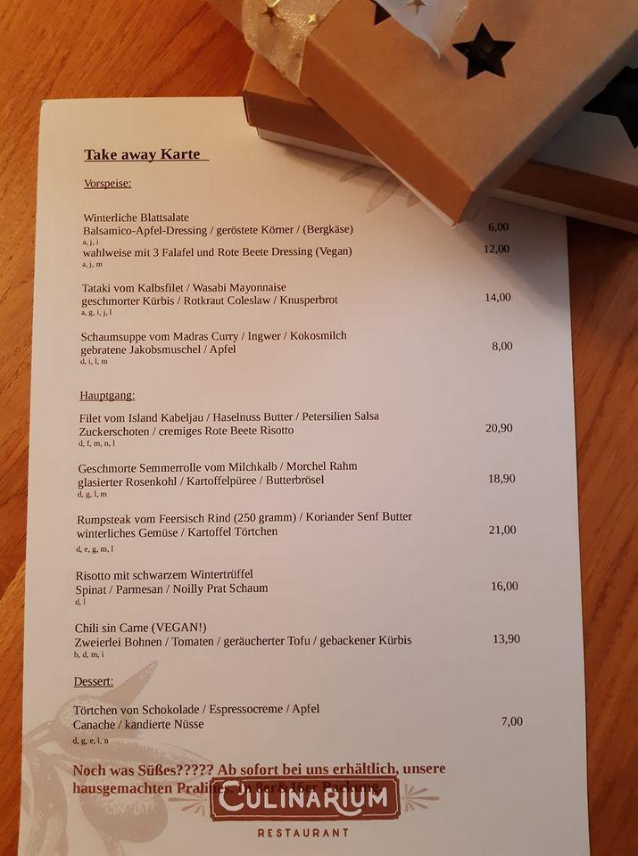Speisekarte von Culinarium Passau restaurant, Passau