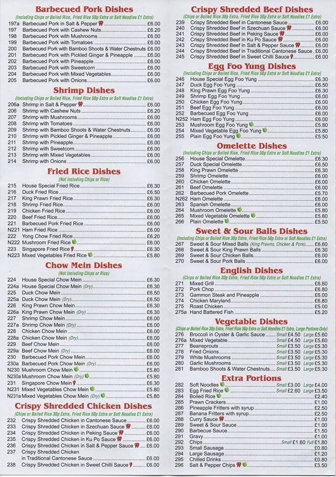 Menu at Joes Kitchen restaurant, Egremont