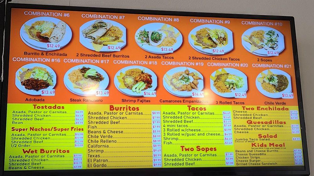 Menu at ARSENIO'S MEXICAN FOOD restaurant, Bonadelle Ranchos-Madera Ranchos