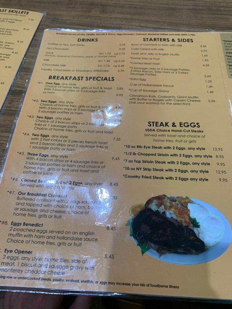 Menu at Alexandris Restaurant, Wadsworth