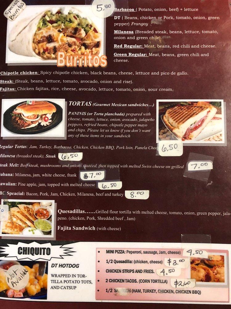 tumeas menu