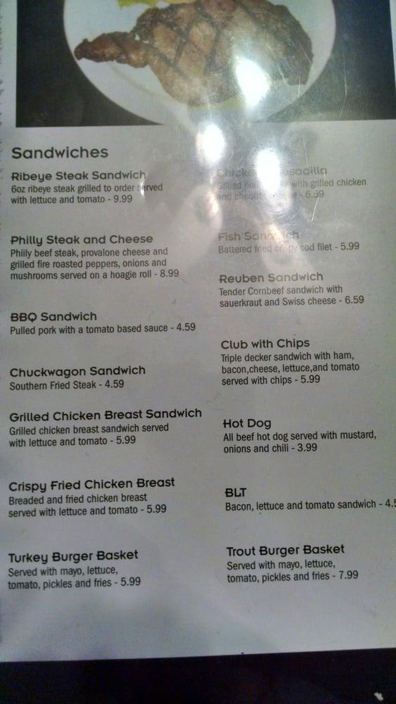 Menu at Paul's Family Restaurant, Cherokee