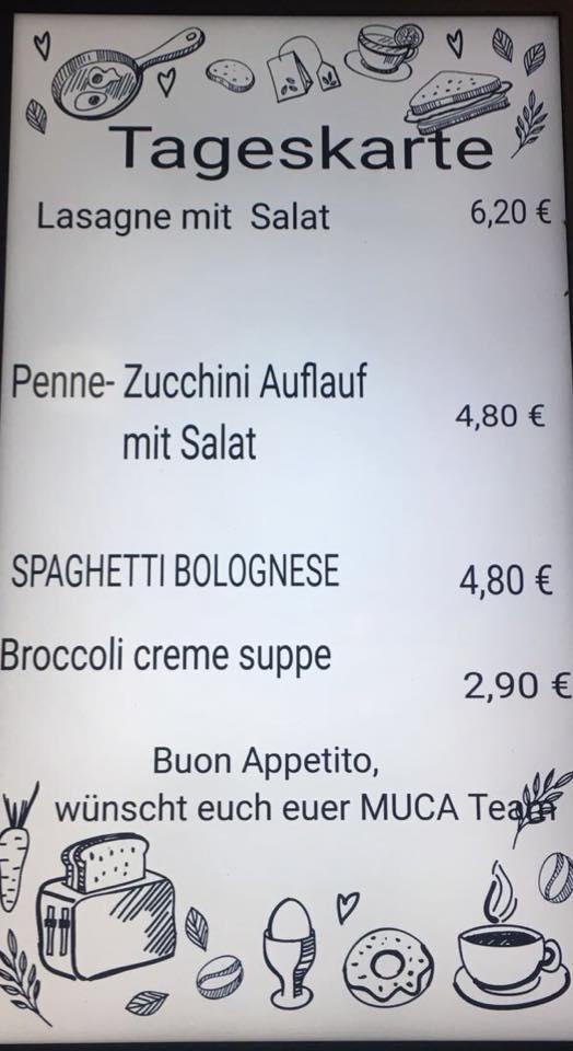 Menu de MUCA Berlin Alt-Treptow