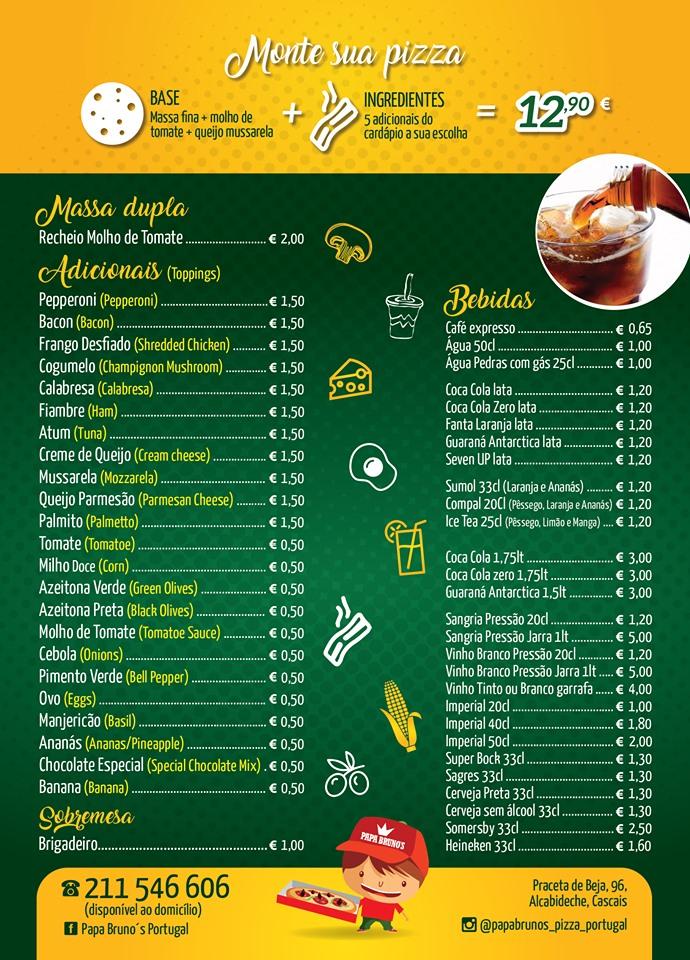 Papa Bruno's Pizza e Hot Dog Sintra – Guia Comercial Portugal