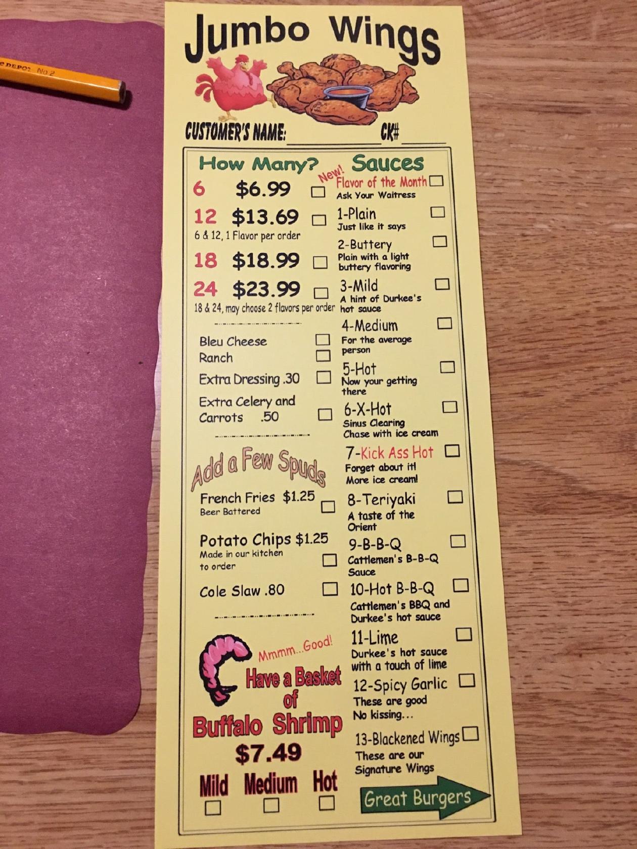 Menu at Rum Runner Lounge Wed. pub & bar, Las Vegas, E Tropicana Ave 7