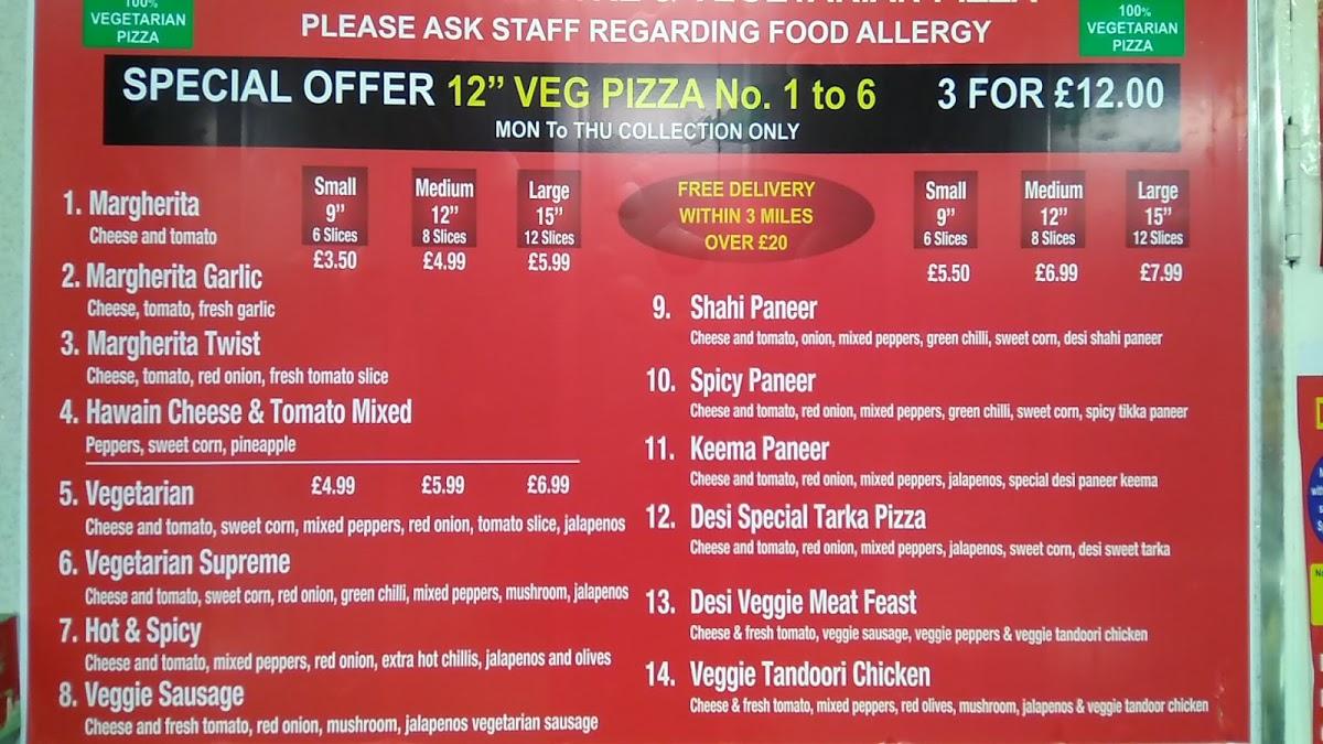 Menu at Desi Sweet Centre restaurant, Derby