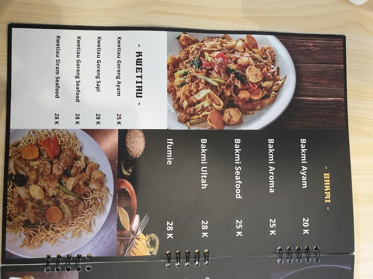 Menu at de AROMA RESTO restaurant, Boyolali
