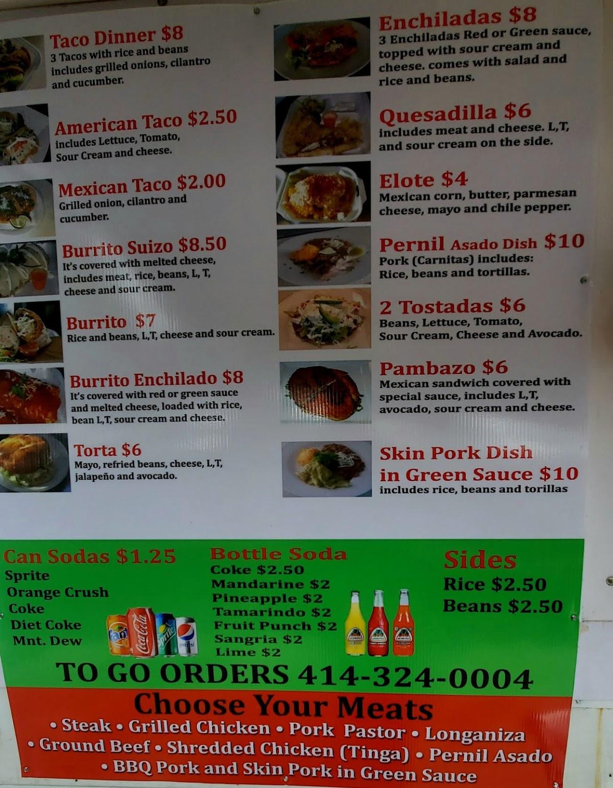 menu-at-ventura-s-taco-truck-restaurant-milwaukee