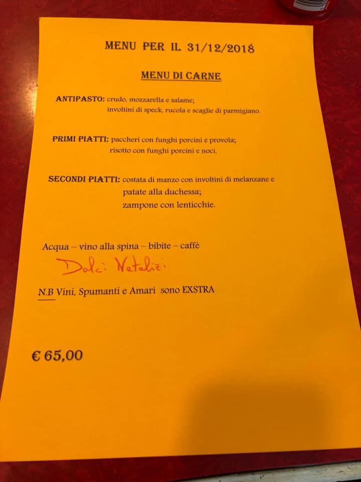 Menu di Ristorante Pizzeria Mariá 