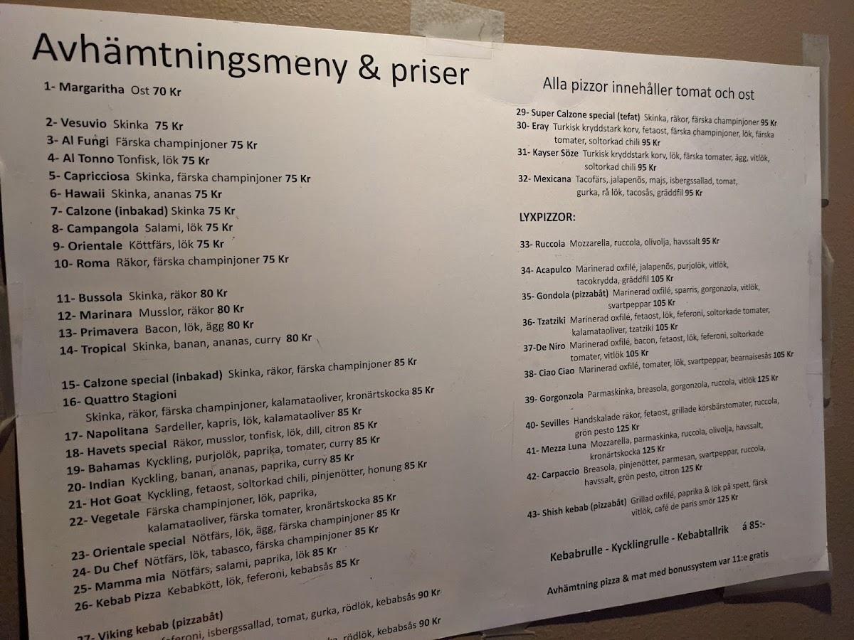 Menu at Restaurang & Bar Uppsala, Uppsala, 3