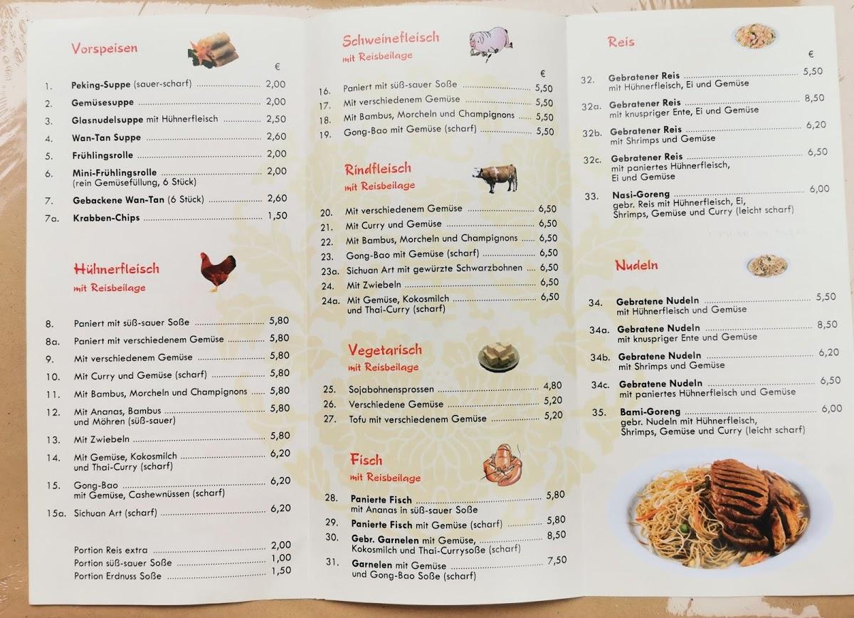 Sing menu