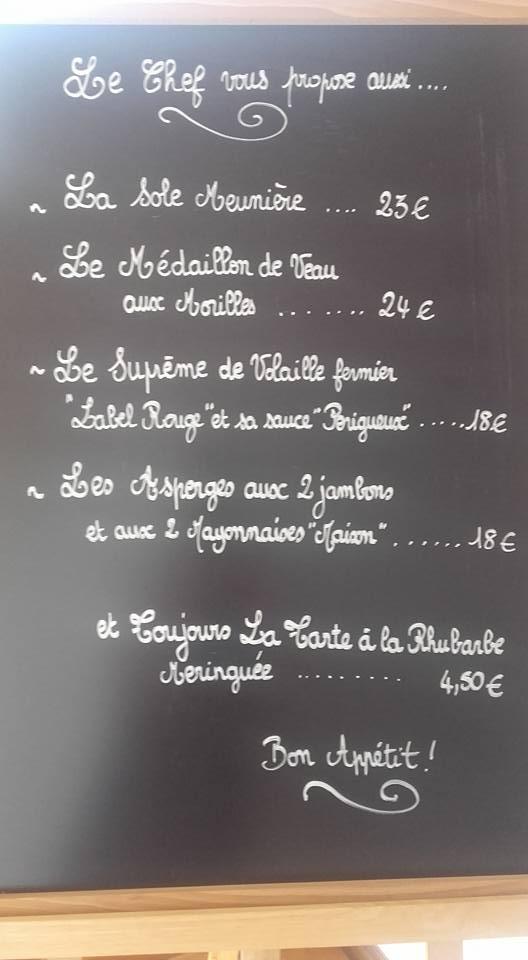 Menu au Restaurant Le Caballin (Le Ranch), Vogelgrun