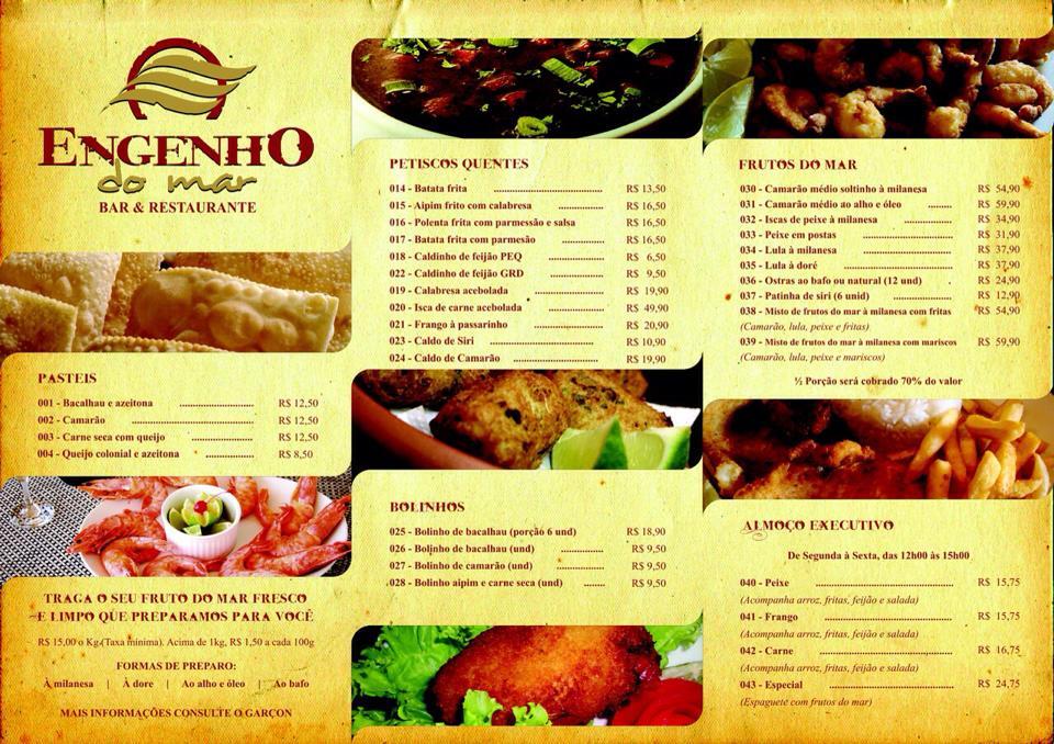 Menu em Engenho Do Mar Bar e Restaurante, Itajaí