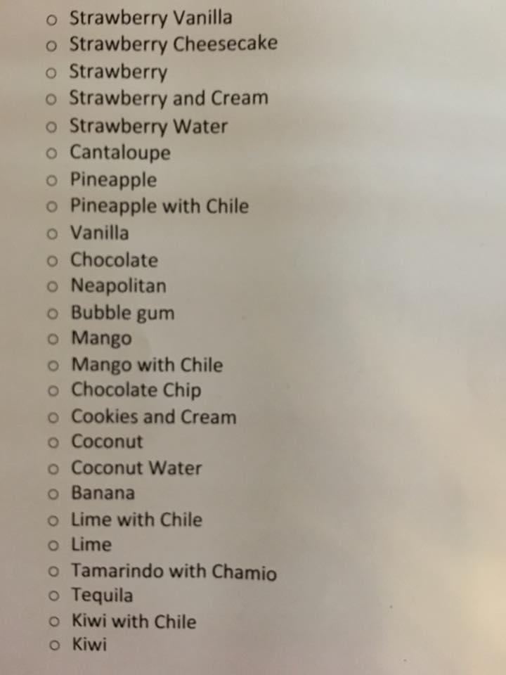 Menu at Mi Casita Mexican Restaurant, Ashville