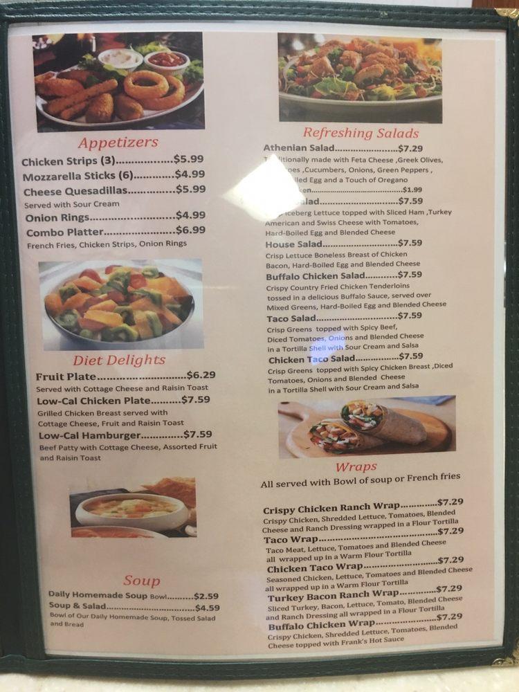 Menu at Edinburgh Diner restaurant, Edinburgh