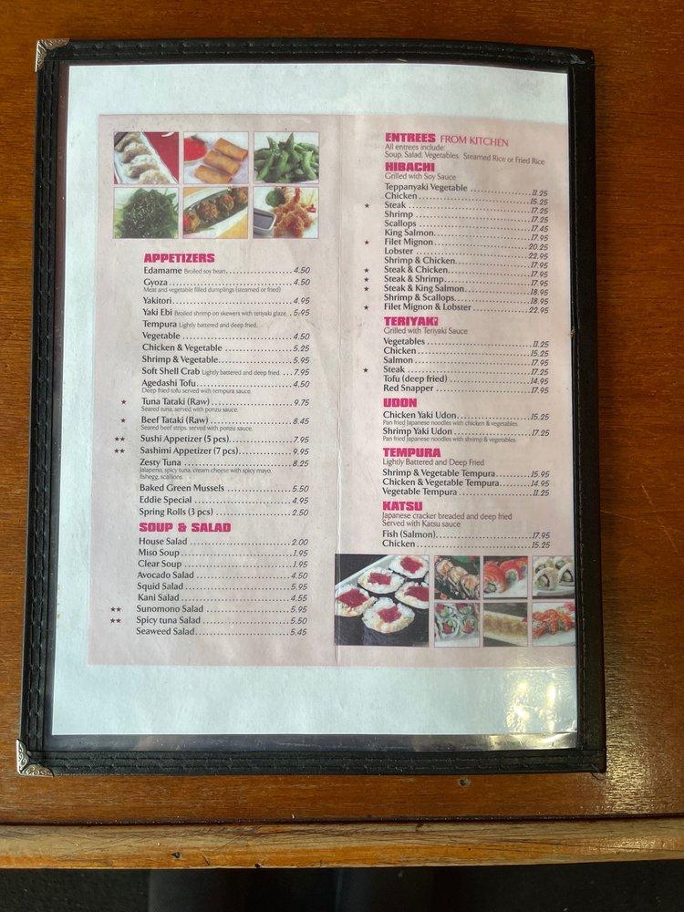 Menu at Fancy Q Sushi Bar and Grill, Brunswick