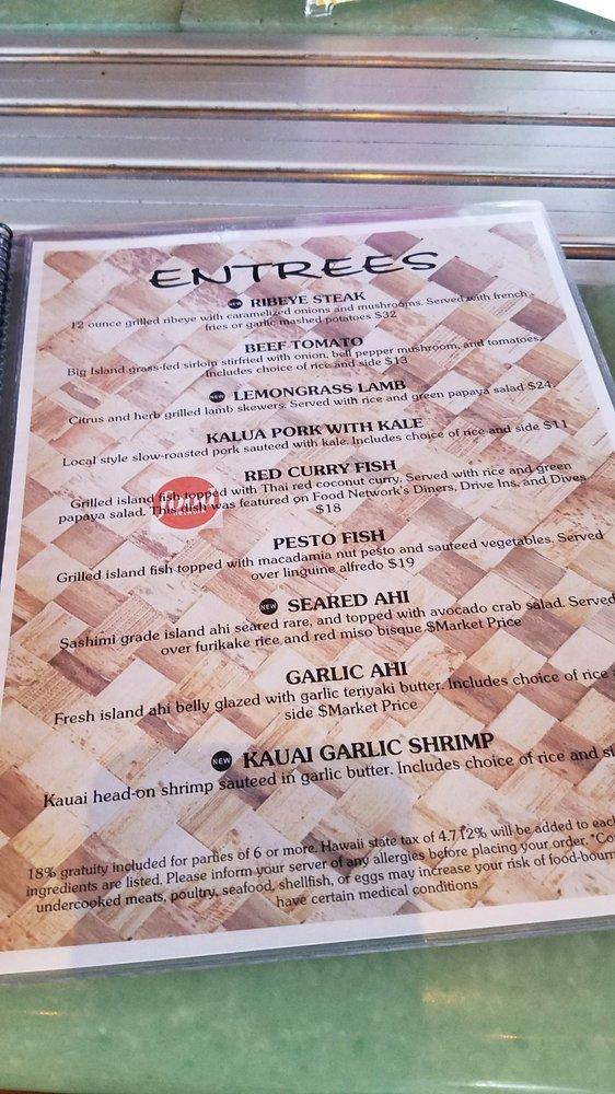 Menu at Uahi Island Grill pub & bar, Kailua, 33 Aulike St