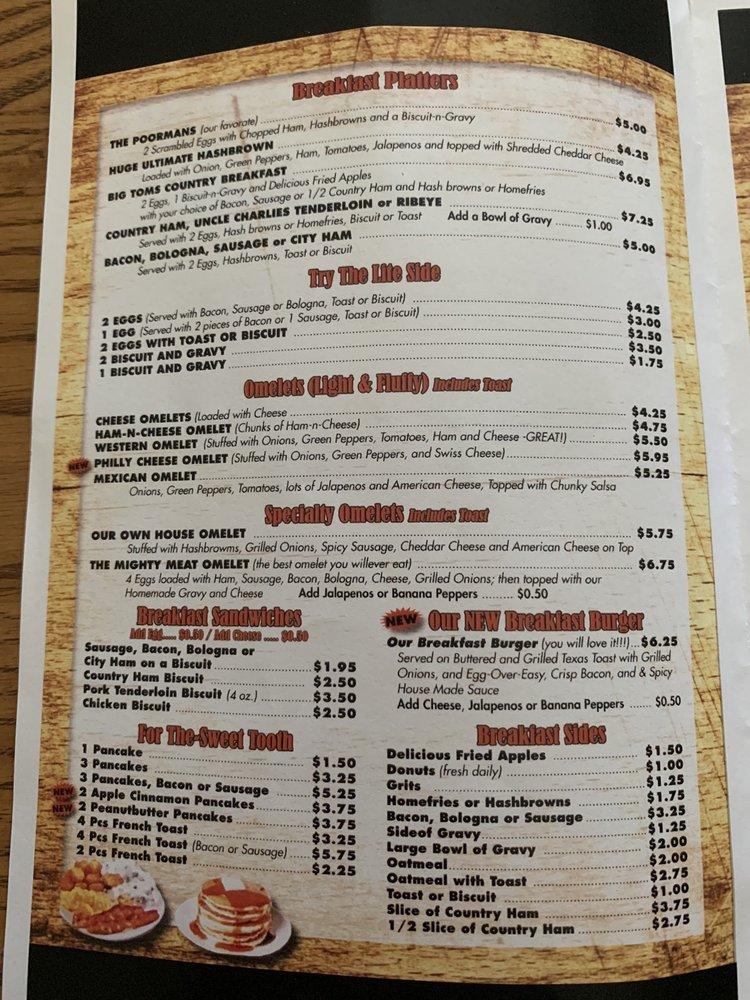 Menu at Better Burgers & More restaurant, Richmond