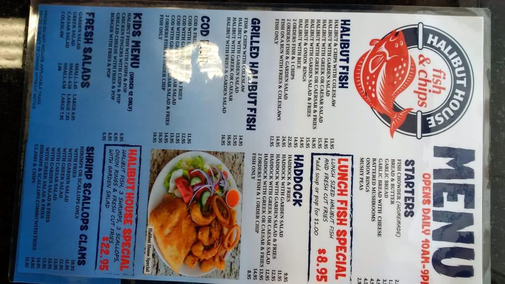 Menu at Halibut House Fish & Chips Pickering restaurant, Pickering