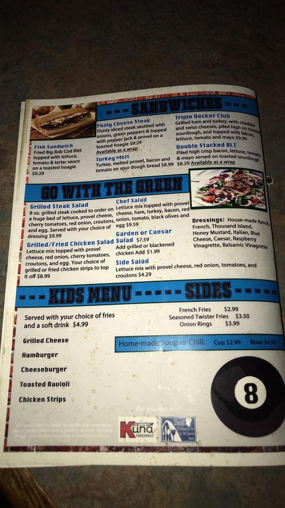 Menu at JP's Sports Bar & Grill, Eureka