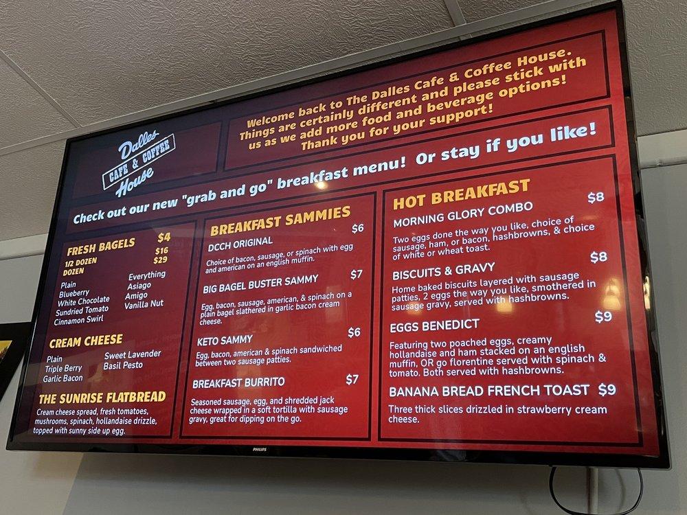 Menu at Dalles Cafe and Coffee House, Saint Croix Falls