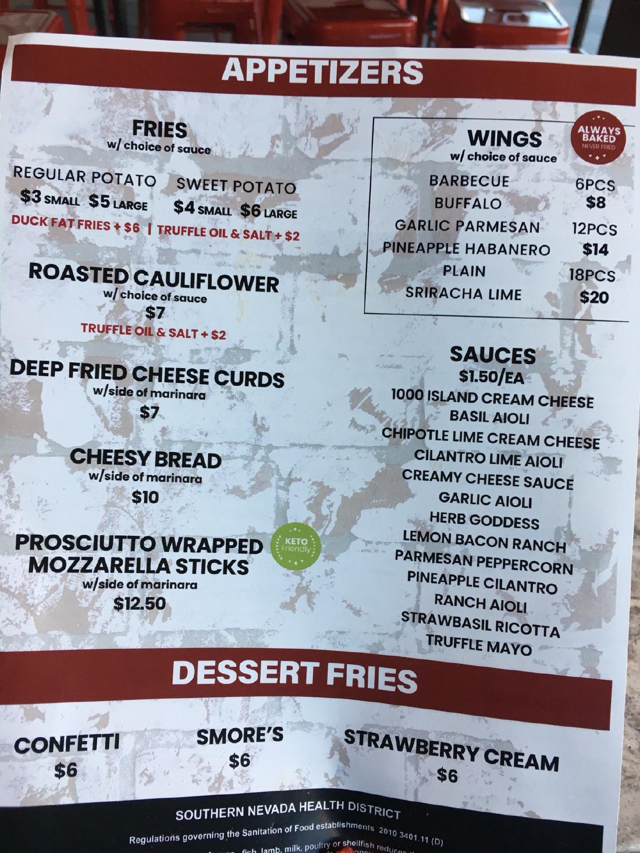 pies n fries menu