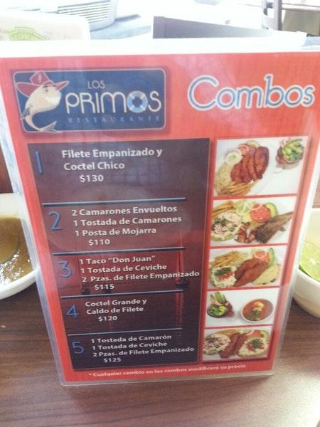 Menu at Los Primos Restaurante Apodaca, Ciudad Apodaca