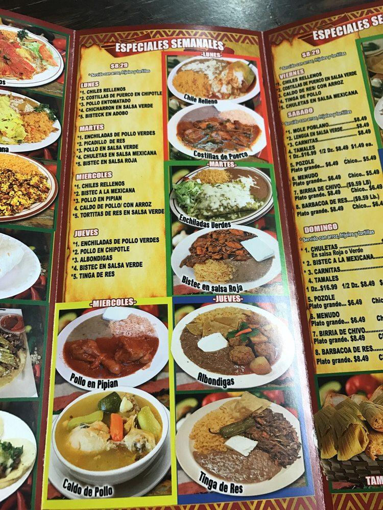Carta del restaurante Tortilleria La Pequenita, La Puente