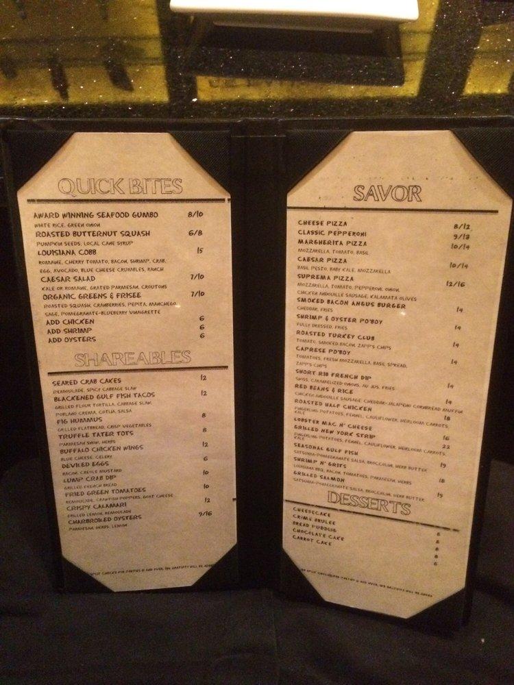 Menu at 55 Fahrenheit pub & bar, New Orleans, 555 Canal St