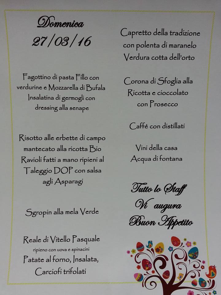 Menu di Albergo - Ristorante Italia Risorta 