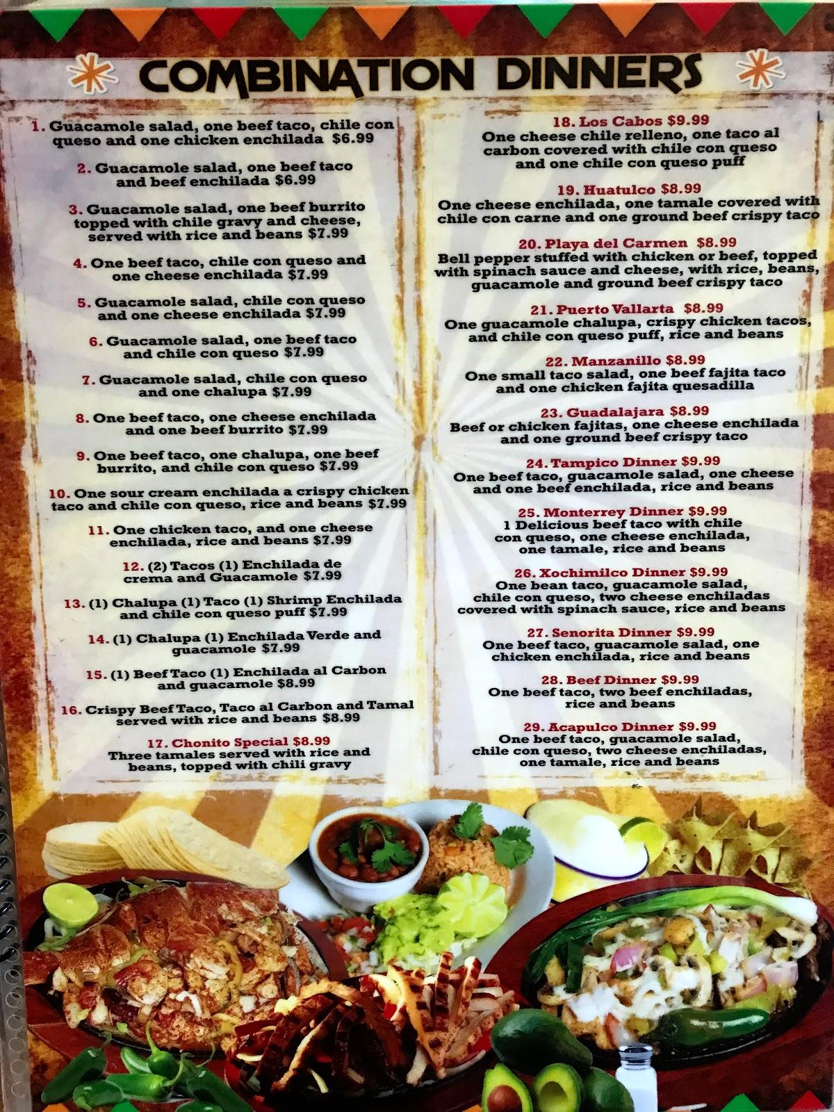 Menu at San Miguel De Allende Bar And Grill, Conroe