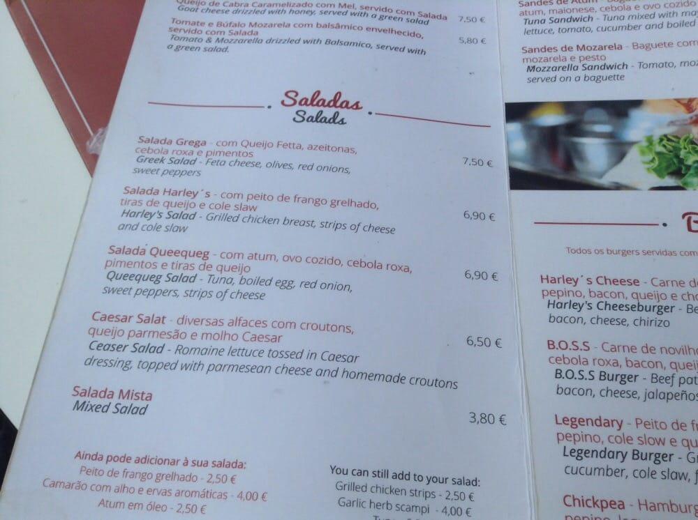 Menu At Harley S Cafe Lagos R Silva Lopes 37