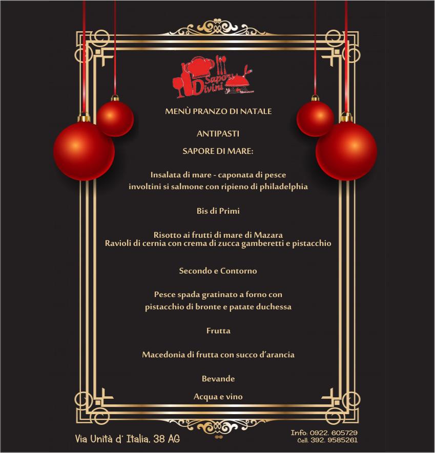 Menu di Sapori Divini 