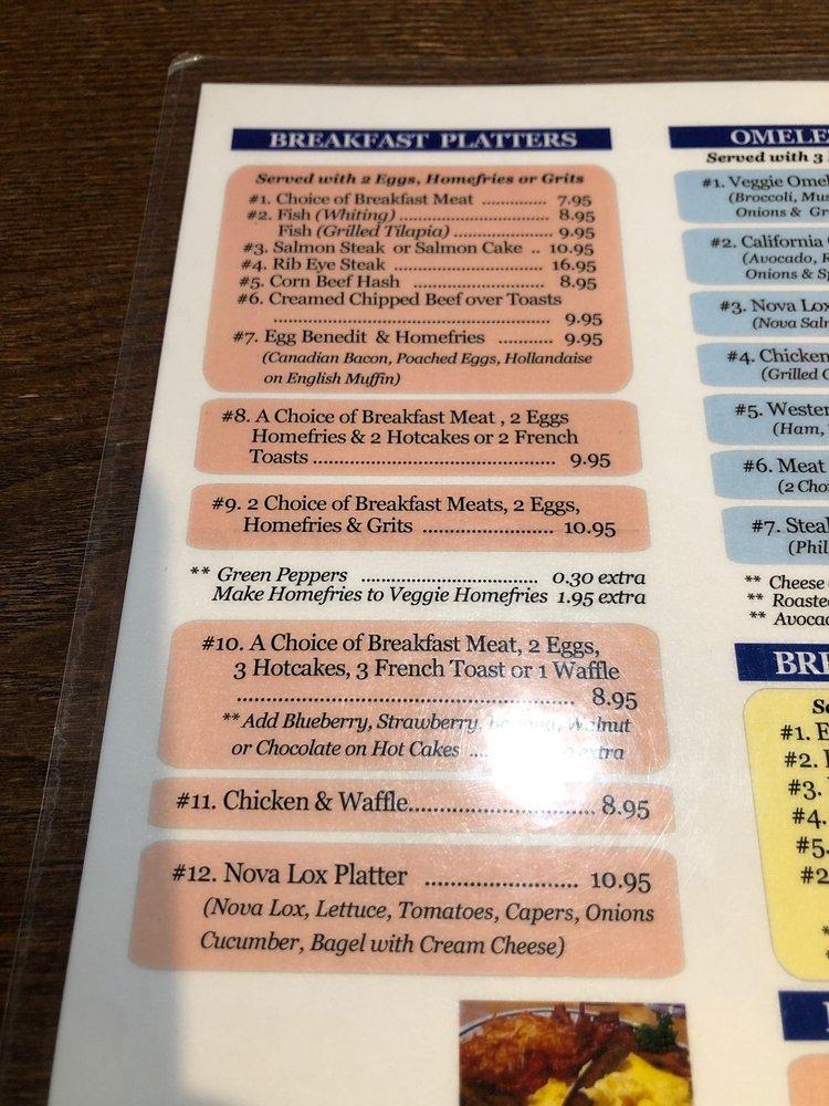 Menu at Cedar Park Cafe, Philadelphia, Baltimore Ave