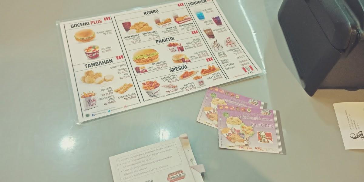 Menu At Kfc Transmart Ngagel Restaurant Surabaya