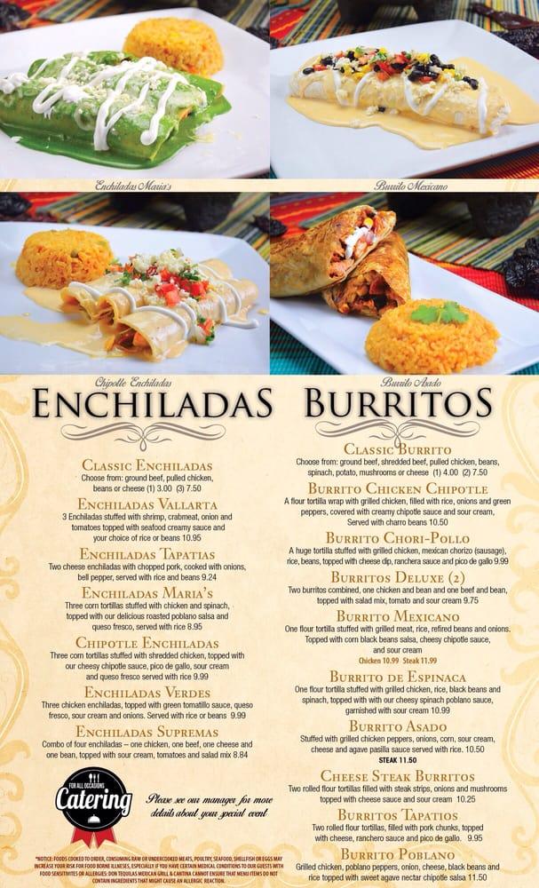 Menu at Don Tequilas Mexican Grill & Cantina pub & bar, Columbia, 114