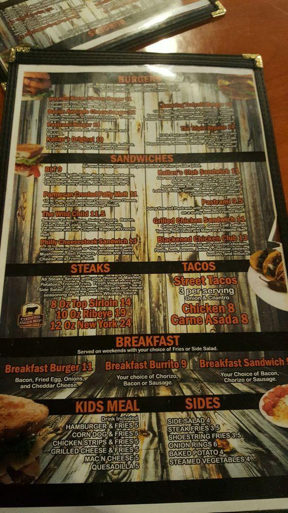 Menu at Kallans Bar And Grill, Big Bear