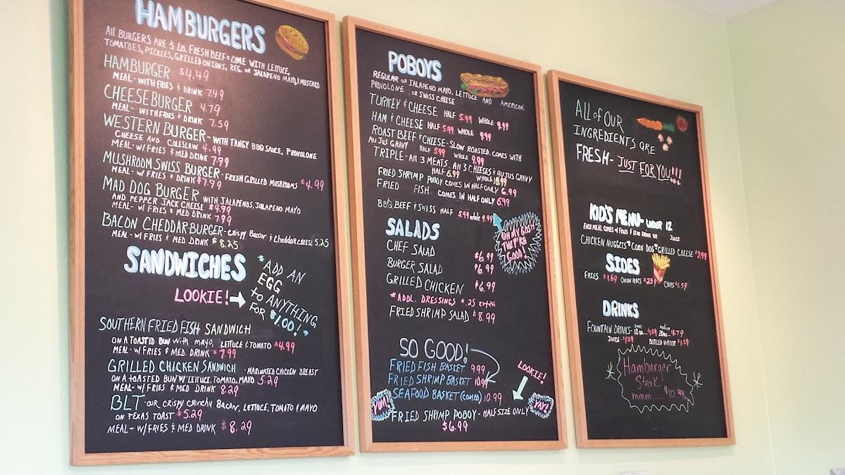 Menu at Round Top Burger House restaurant, Westlake