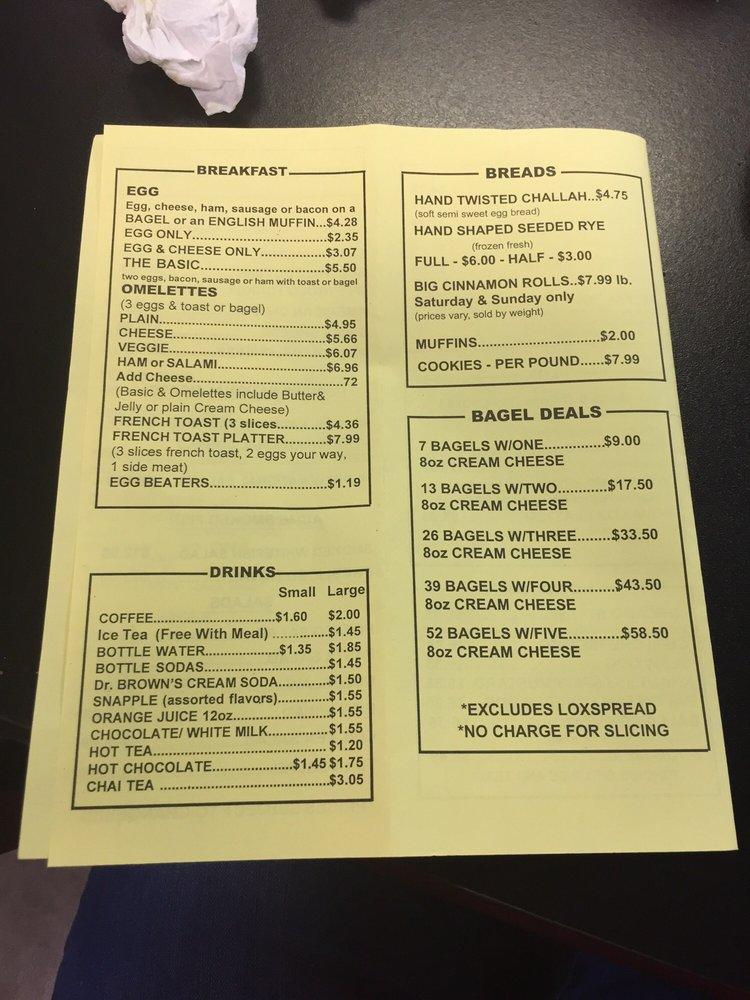 Carta del restaurante Chicago Bagel & Deli, San Antonio, Wurzbach Rd 132