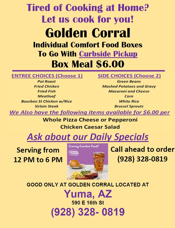 Golden Corral Buffet & Grill in Yuma - Restaurant menu and reviews