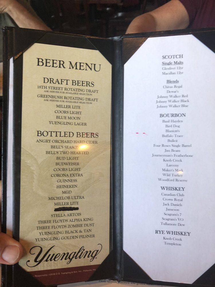 Menu at Kelsey's Steak & Seafood steakhouse, Valparaiso