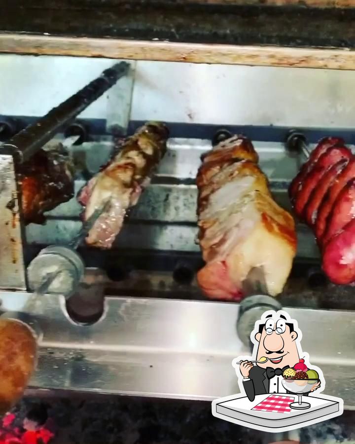 Restaurante Pirata & Gordinho , fogão a lenha com churrasco, Bragança ...