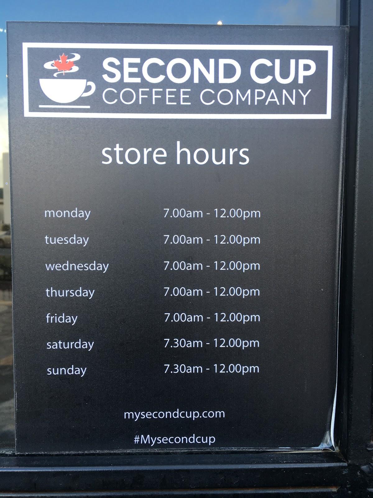 Menu at Second Cup, Paralimni, 2XMH+4QH