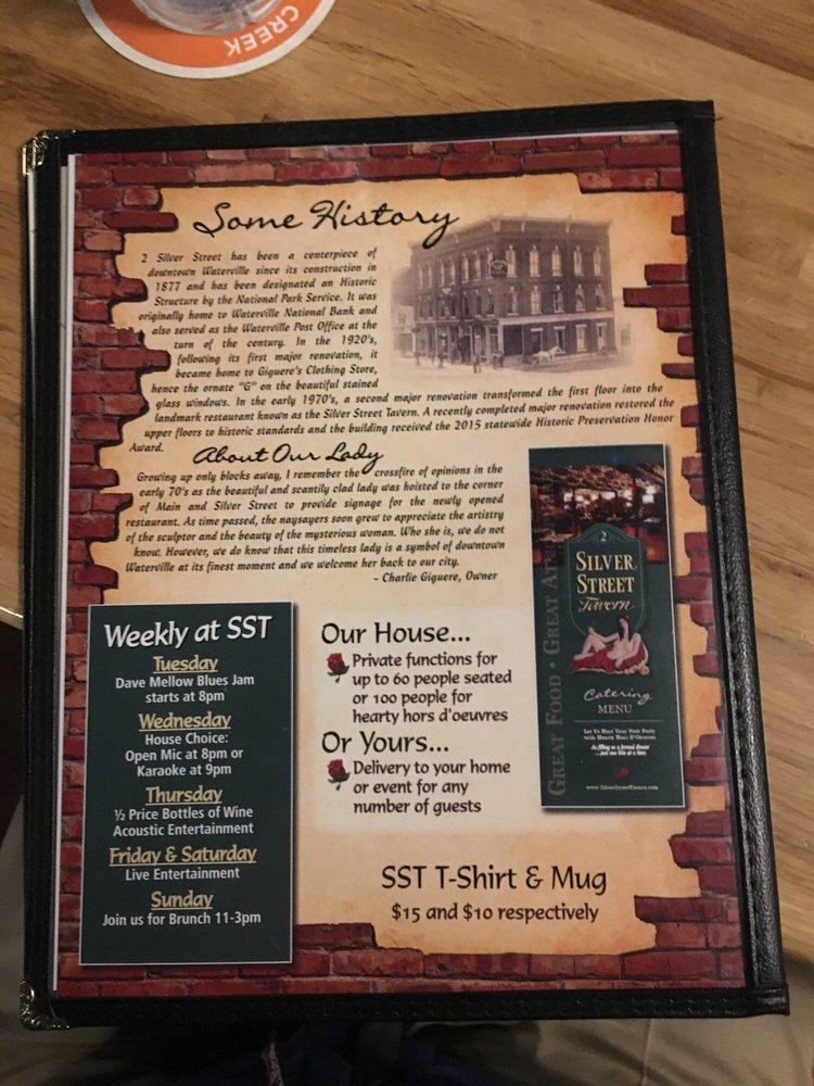 Menu at Silver Street Tavern & Restaurant, Waterville