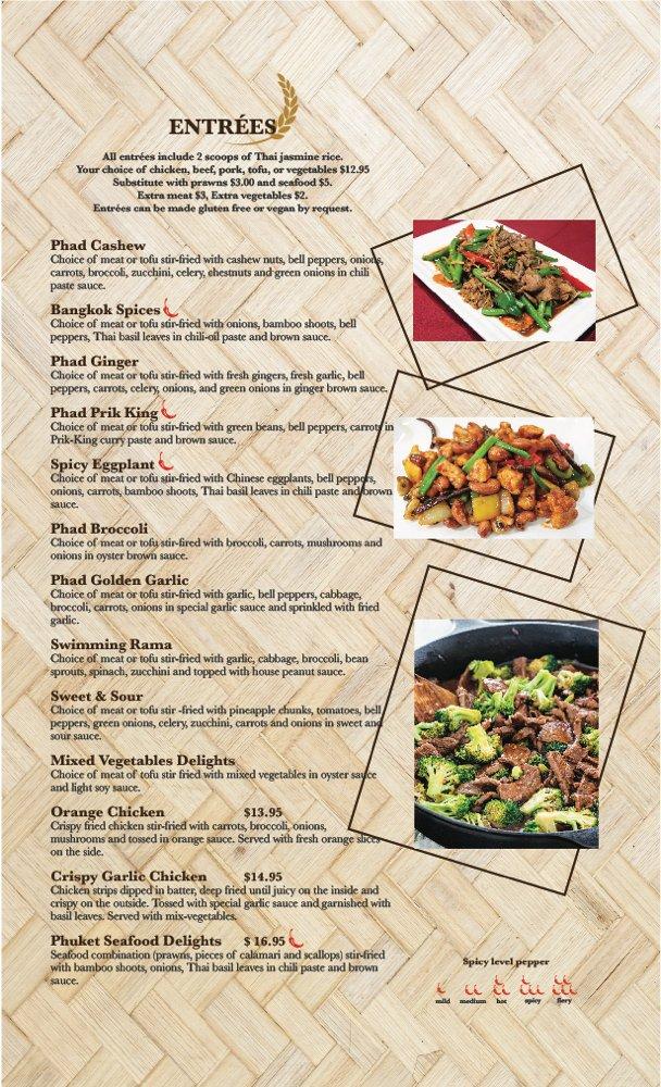 Menu at Thai and Taps Restaurant Snohomish, Snohomish