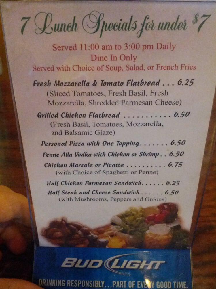 Menu at Pizza Villa and Restaurant, Spring Hill, Spring Hill Dr