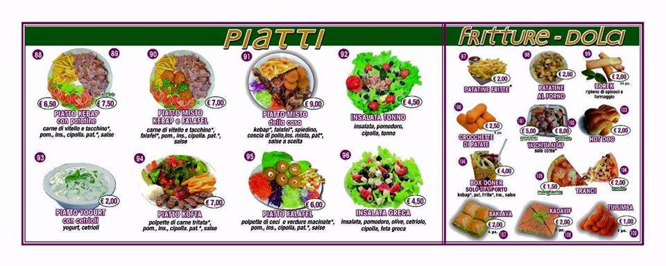 Menu di Istanbul Pizza & Kebap 