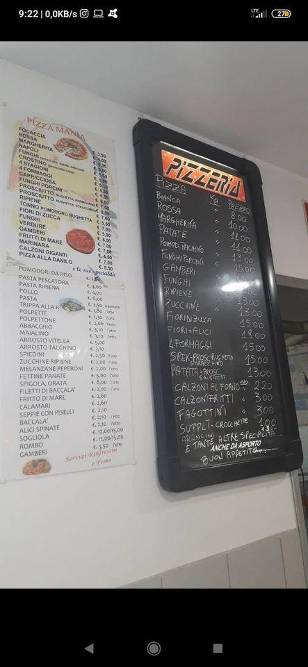 Menu di Pizzamania 
